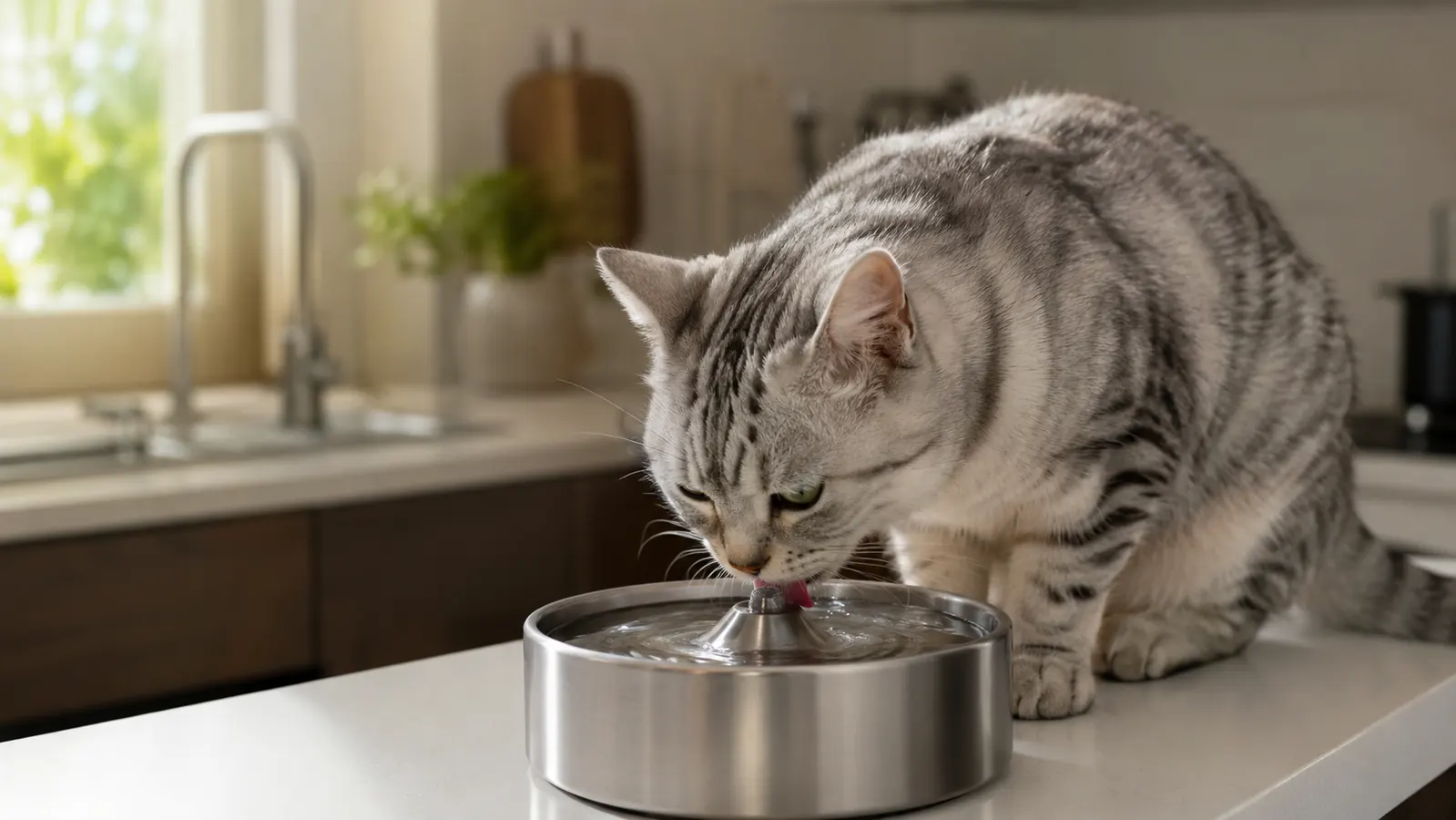 How A Pet Fountain Convinced Our Picky Cat To Finally Drink