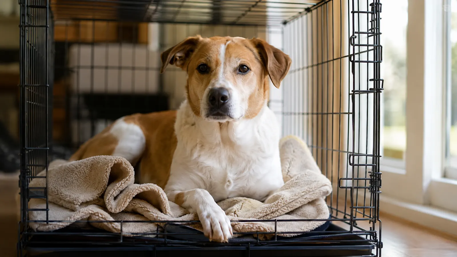 How A Wire Crate Gave Our Dog A Place Of His Own
