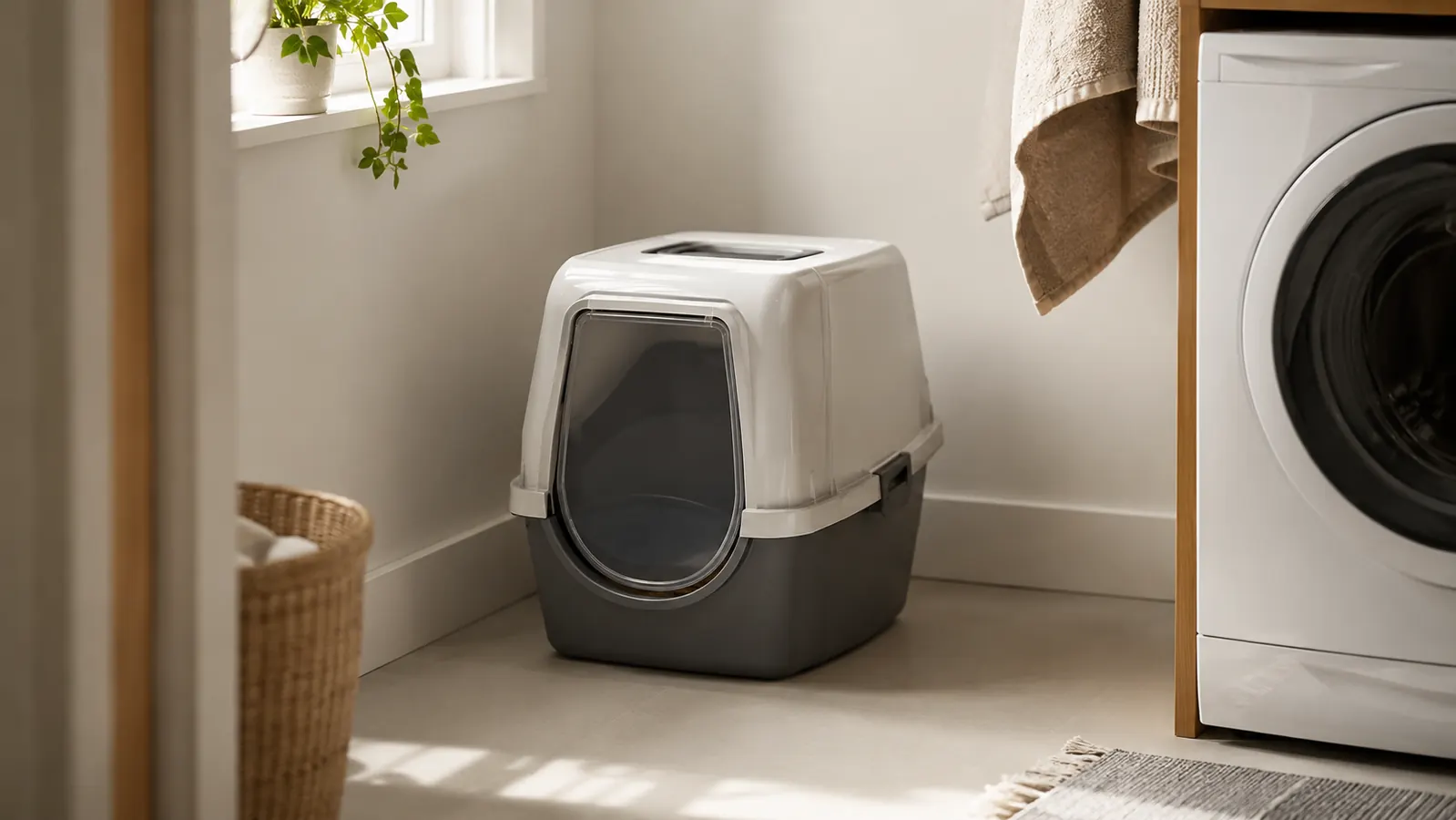 How An Enclosed Litter Box Ended Our Cat Litter Trail