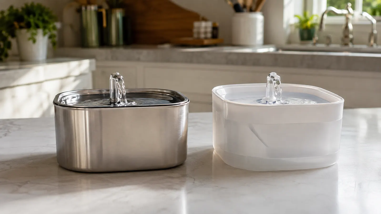 Stainless Steel vs Plastic Pet Water Fountain: Which Is Better?